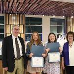 Congratulations to the 2024 Doug and Linda Woods Excellence in Athletic Training Award Scholarship Recipients Anja Whitehouse and Lacey Jajko